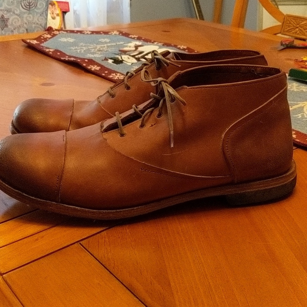 Men's Timberland Wodehouse Brown Leather Cap toe chukka boots 12M